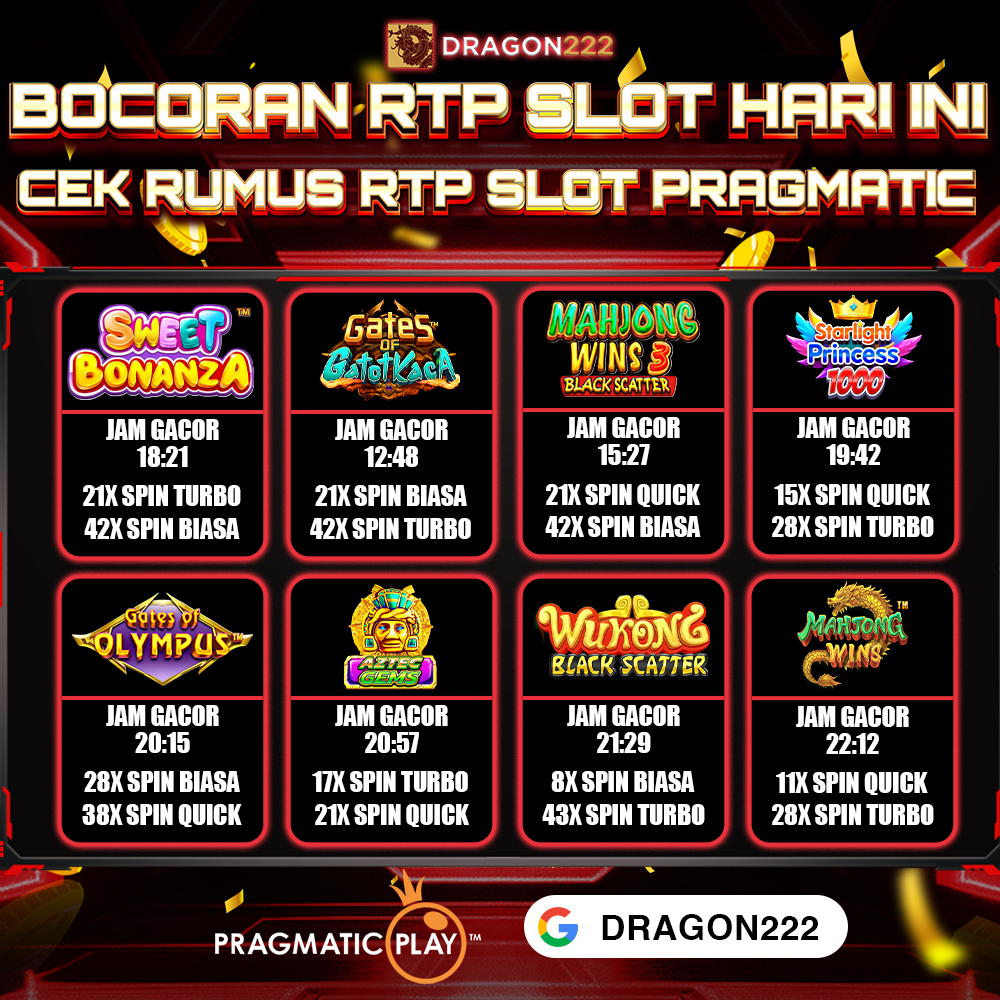 RTP SLOT: RTP Live Slot Hari Ini | Bocoran Info RTP Slot Pragmatic Terbaru